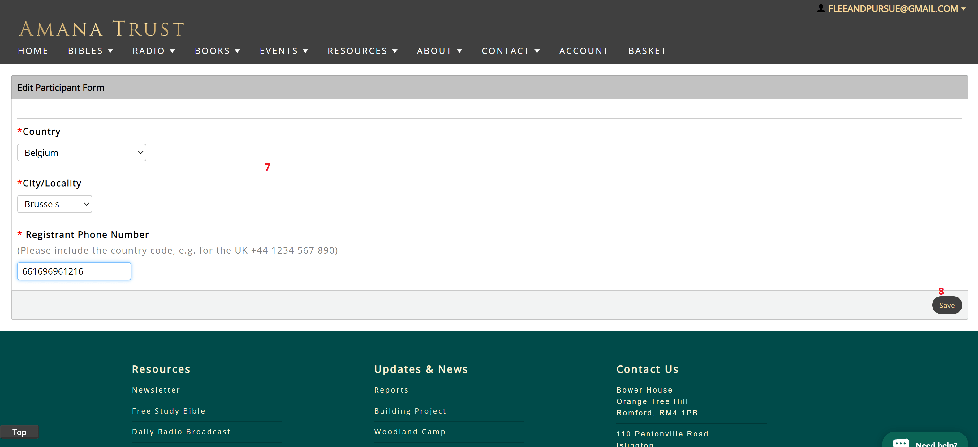 How to add registrants